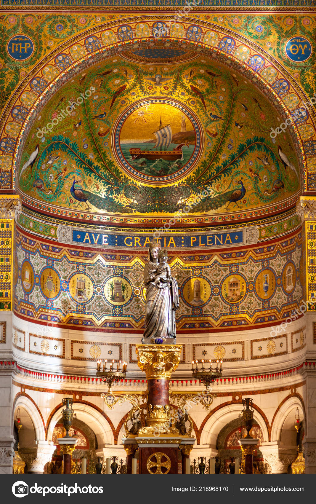 Notre Dame Garde Cathedral Church Marseille France
