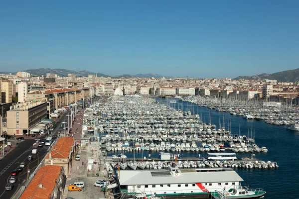 View Marseille Pier Vieux Port South France — Stock Photo, Image