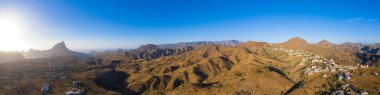 Hava panoramik Rebeirao Manuel Cape Verde - Cabo Verde Santiago Adası