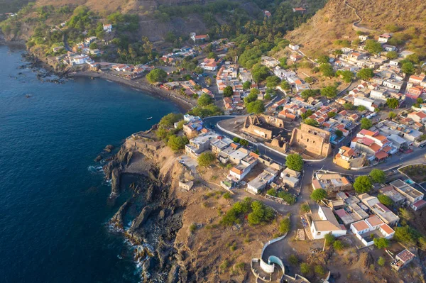 Vista Aérea Ciudad Cidade Velha Santiago Cabo Verde Cabo Verde — Foto de Stock