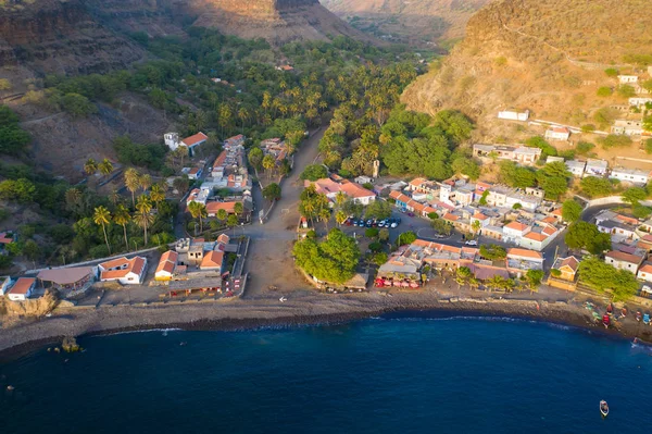 Vista Aérea Cidade Velha Santiago Cabo Verde Cabo Verde — Fotografia de Stock