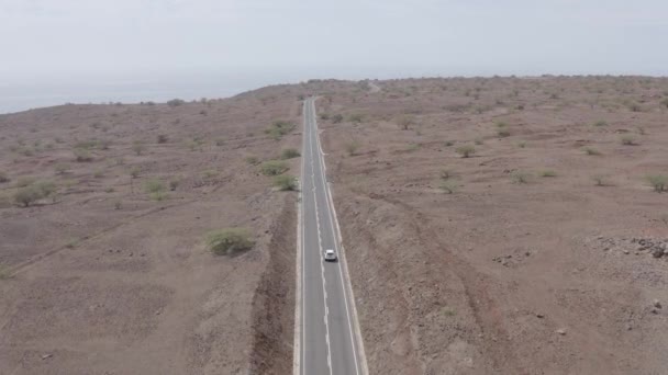 Cape Verde Santiago Adası Nda Cidade Velha Yakınlarındaki Bir Çöl — Stok video