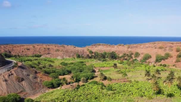 Cape Verde Santiago Adası Nda Calheta Sao Miguel Yakınlarındaki Hindistan — Stok video