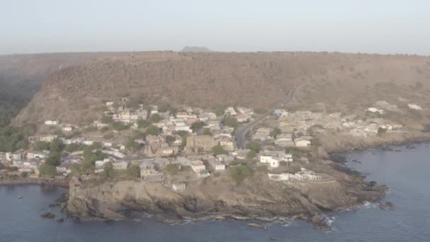 Ungraded Uhd Vista Aérea Cidade Velha Santiago Cabo Verde Cabo — Vídeos de Stock