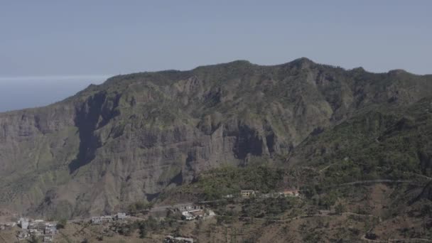 Niesklasyfikowany Widok Lotu Uhd Parku Przyrody Serra Malagueta Santiago Wyspach — Wideo stockowe