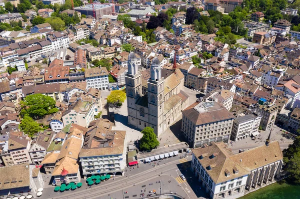 Luftaufnahme der Stadt Zürich in der Schweiz — Stockfoto