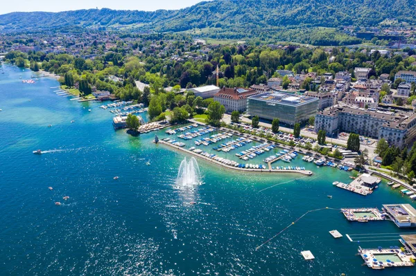 Aerial view of Zurich  city in Switzerland — Stock Photo, Image