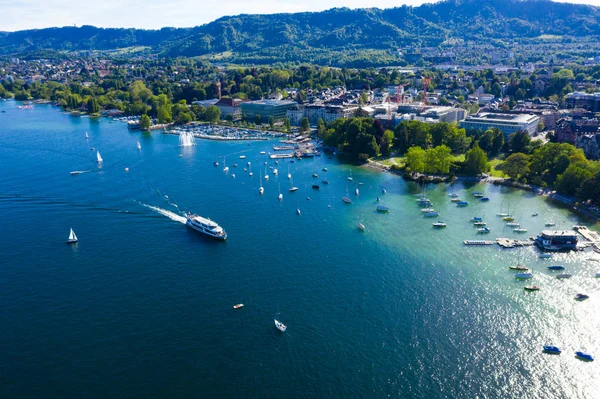 Vista aérea da cidade de Zurique na Suíça — Fotografia de Stock