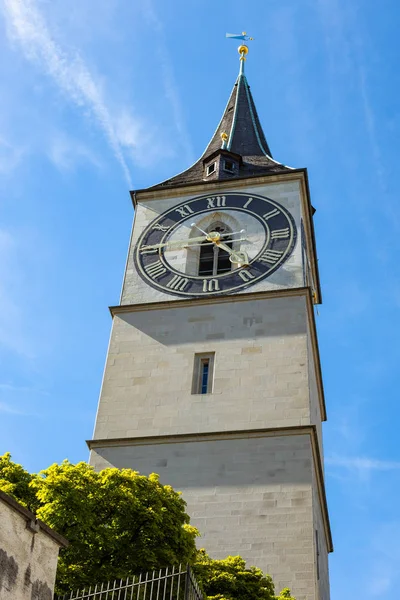 Saint Pierre church clochet in Zurich Switzerland — Stock Photo, Image