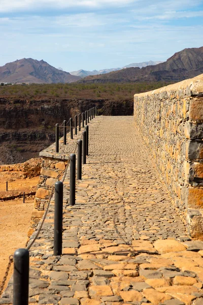 Cidade Velha viejo fuerte en Santiago - Cabo Verde - Cabo Verde — Foto de Stock