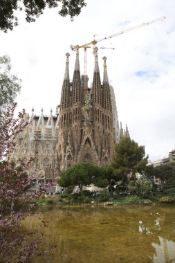 Sagrada Familia Barcelona, İspanya'da bina.