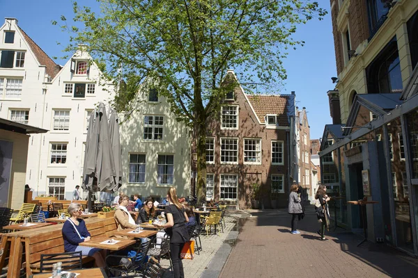 Amsterdam sokak görünümü 