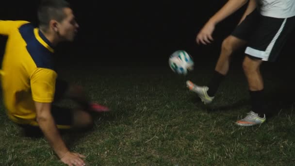 Formação de jogadores de futebol — Vídeo de Stock