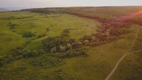 Landschaft aus der Vogelperspektive — Stockvideo