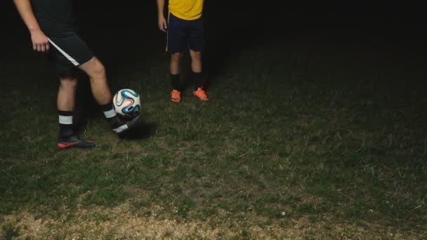 Formación de jugadores de fútbol — Vídeo de stock