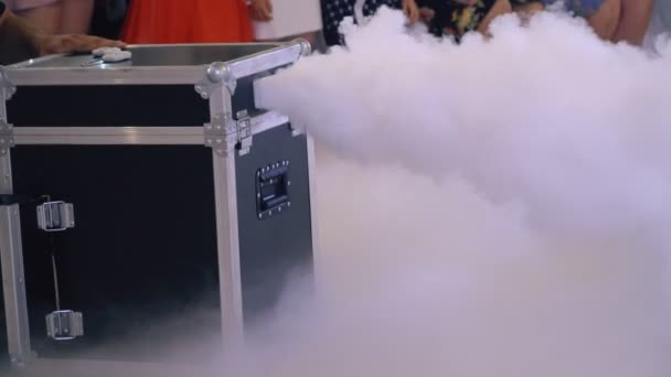 White smoke out of the box — Stock Video