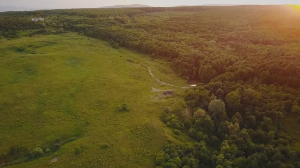 Landschaft aus der Vogelperspektive — Stockvideo