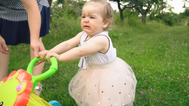 Niña en la naturaleza — Vídeos de Stock