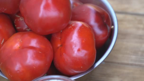 Preparación para la preparación de pimiento rojo — Vídeo de stock