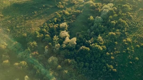 Paisagem com vista para os olhos dos pássaros — Vídeo de Stock