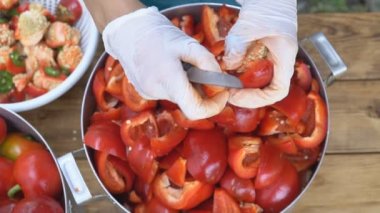 kesme kırmızı biber