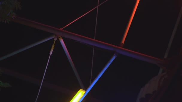 Clignotant lumière multicolore — Video