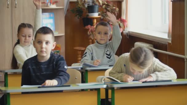 I bambini alzano le mani — Video Stock