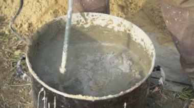 İnşaat ihtiyaçları için harç karıştırma