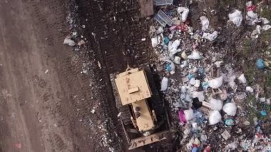 Sarı iz buldozer