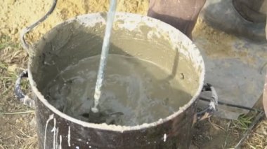 İnşaat ihtiyaçları için harç karıştırma