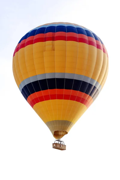 Żółty Kolor Aerostat Locie — Zdjęcie stockowe