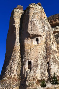 Dağların Türkiye'nin antik yerleşim mağaralarda. Cappadocia