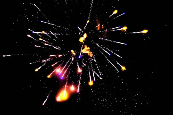 Festive Fireworks Sky — Stock Photo, Image