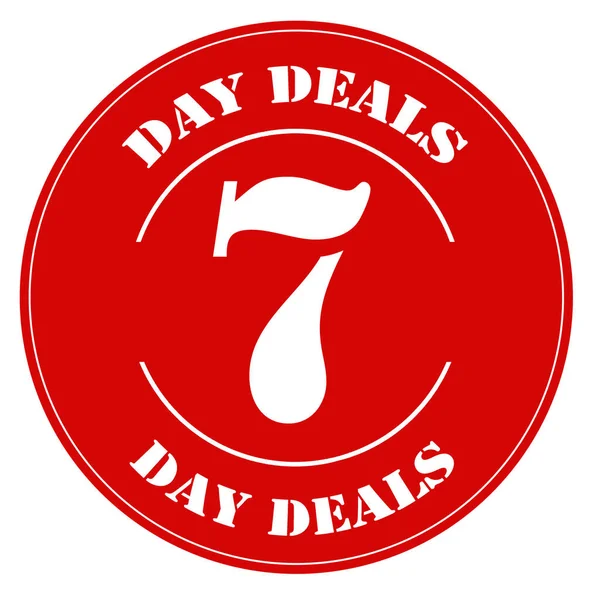 7 Day Deals-label — Stock Vector