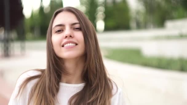 Portait Genç Sevimli Kadın — Stok video