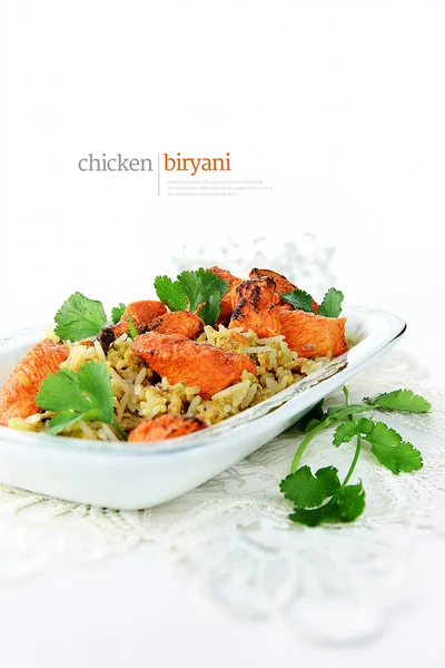 Pollo indio biryani — Foto de Stock