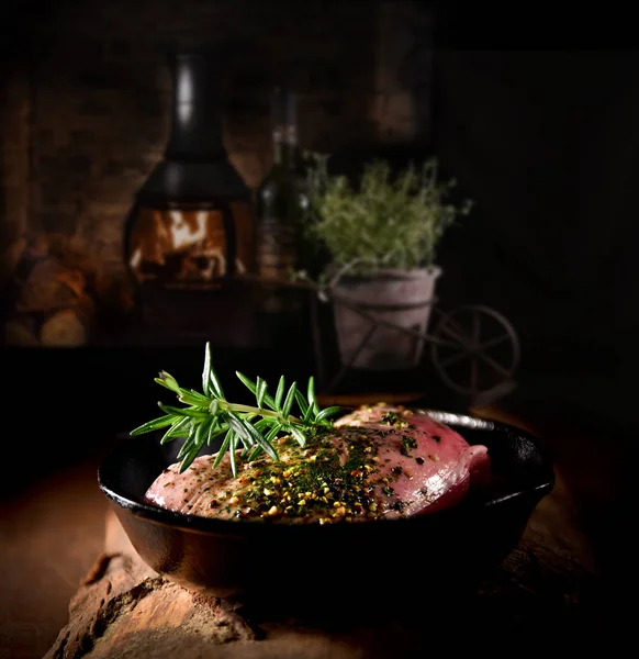 Rustic Lamb Chump Fillet — Stock Photo, Image