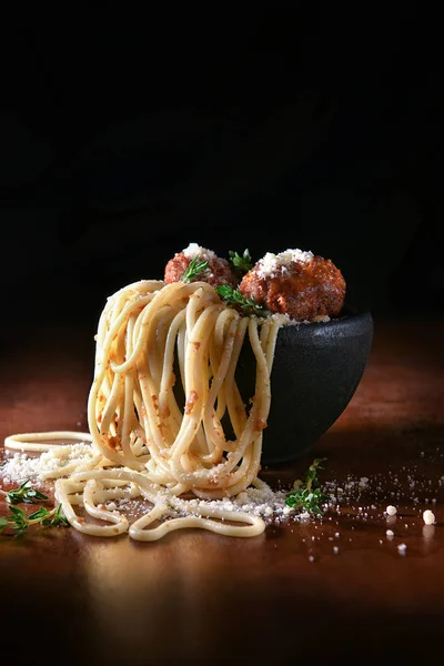 Italian Meatballs ans Spaghetti 2 — Stock Photo, Image