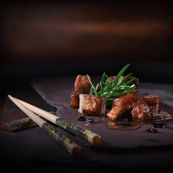 Carne de porco chinesa Szechuan — Fotografia de Stock