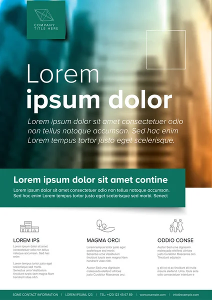 Corporate brochure flyer sjabloon — Stockvector