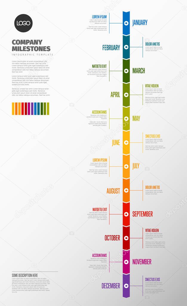 Full year timeline template