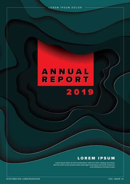 Annual report cover template