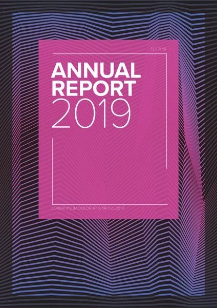 Annual report cover template — Stock Vector