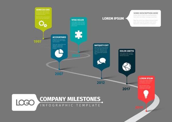 Infographic timeline template