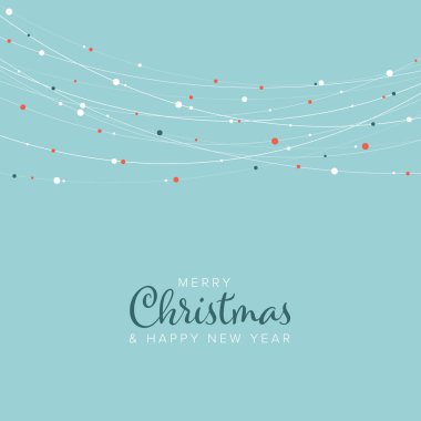 Minimalist Noel el ilanı/kart şablonu