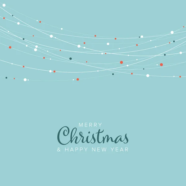 Minimalist Christmas flyer/card template — Stock Vector