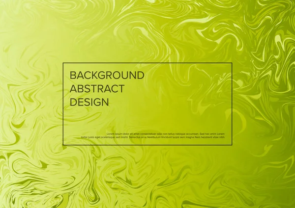 带有新鲜绿色和带有样本标题内容的框架的现代矢量艺术背景模板 — 图库矢量图片