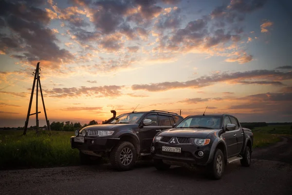 Suv Mitsubishi L200 Pajero Sport Moskow Rússia 2018 — Fotografia de Stock