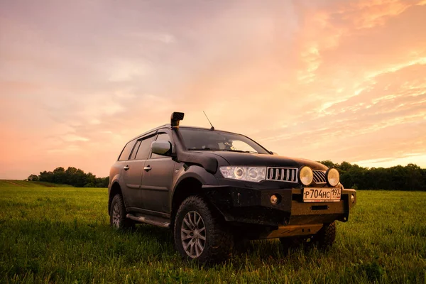 Suv Mitsubishi Pajero Sport Moskow Ryssland 2016 — Stockfoto