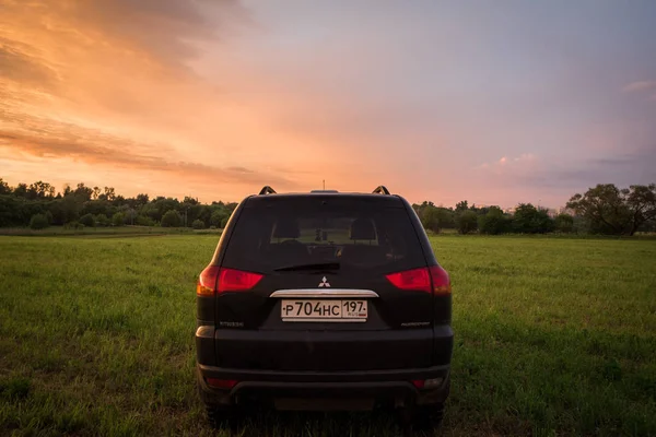 Suv Mitsubishi Pajero Αθλητισμός Χονγκ Κονγκ 2016 — Φωτογραφία Αρχείου